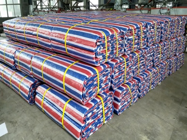 唐山鸦鸿桥彩条布生产厂家/批发加厚防水篷布/工程用