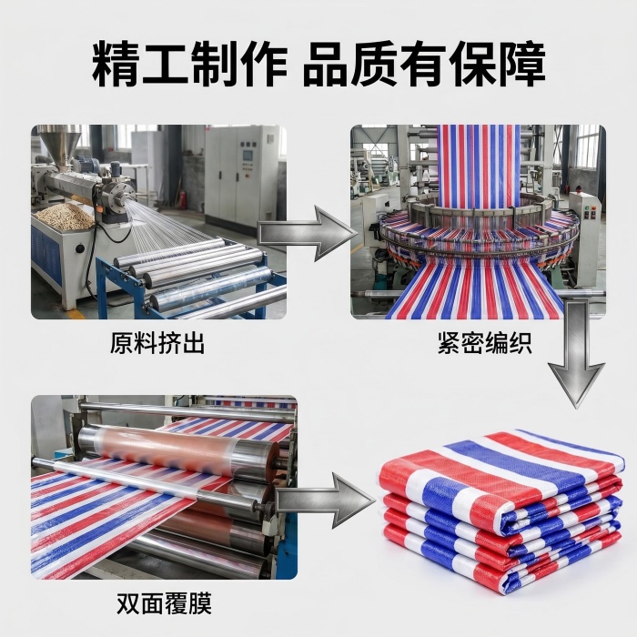 可定制尺寸彩条布加工厂家